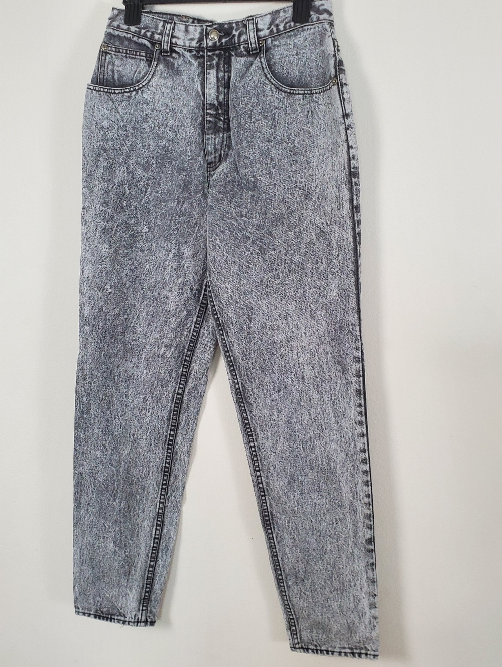 Retro Vintage LAWMAN High-Waisted Acid Wash Grey Women’s Jeans Size 8 Approx Y2K - Picture 2 of 16